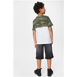 Set - Kurzarmshirt und Jeansshorts