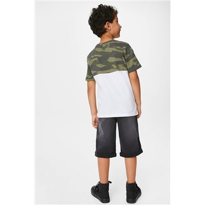 Set - Kurzarmshirt und Jeansshorts