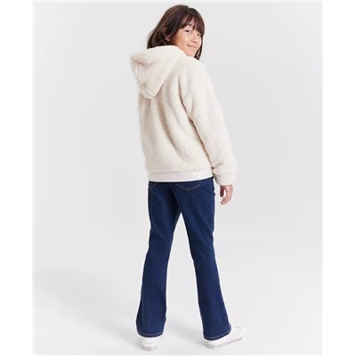 Tommy Hilfiger Big Girls Minky Zip Front Hoodie