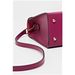 Bolso de piel Blu Fucsia