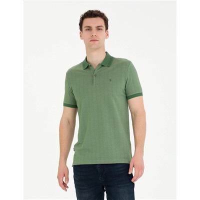 Haki Slim Fit Polo Yaka Tişört