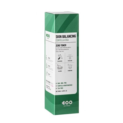 Skin Balancing Centella Cica Zero Toner, Успокаивающий кислотный тонер