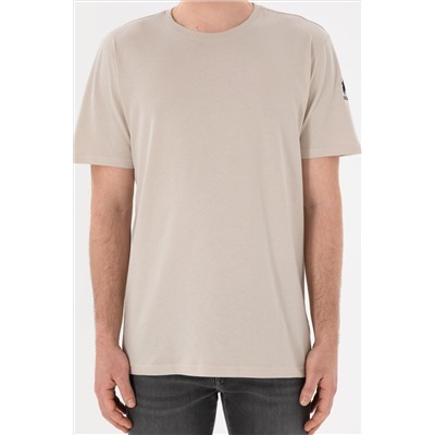 Erkek Regular Fit Bisiklet Yaka Taş Basic Tişört