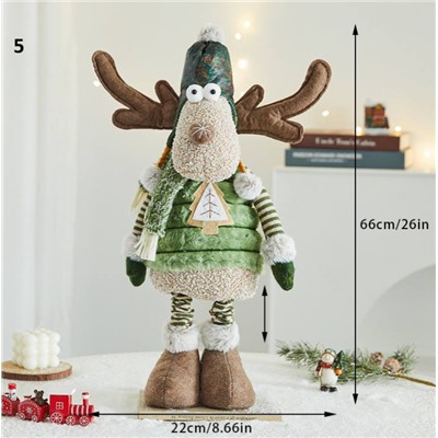 Прикольные олени 🦌 новогодняя игрушка. Статичные и на телескопических ногах