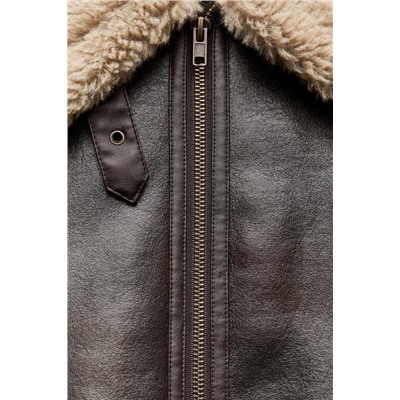 ZW COLLECTION DOUBLE-FACED BIKER JACKET