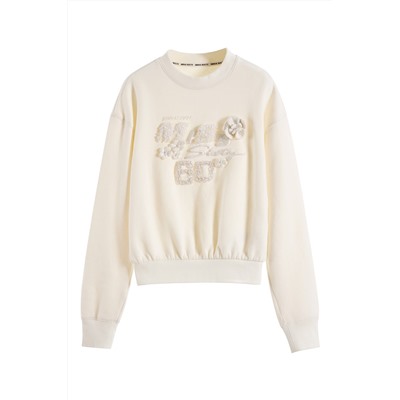 Sudadera de manga larga Crema