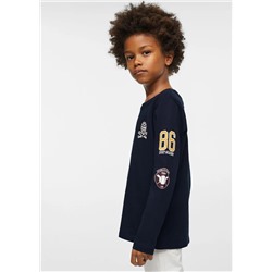 Camiseta manga larga parches -  Niño | MANGO OUTLET España