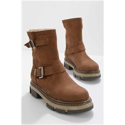 Bambi Taba Süet Kadın Bot & Bootie K02538557802