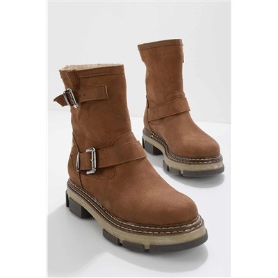 Bambi Taba Süet Kadın Bot & Bootie K02538557802