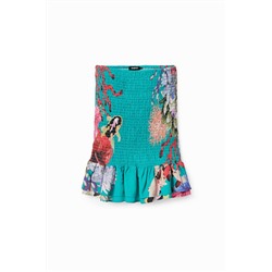 Minifalda sostenible corales