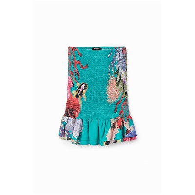 Minifalda sostenible corales