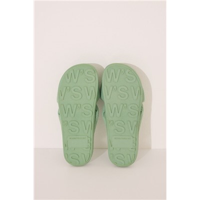 Zapatillas abiertas waffle verde