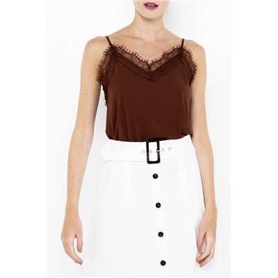 Camiseta de tirantes Marrón claro