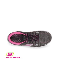 Skechers GOwalk2 Flash Linear Women's Walking Shoe Black/Hot Pink