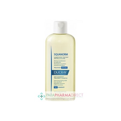 Ducray Squanorm Shampooing Traitant Antipelliculaire Pellicules Grasses 200ml