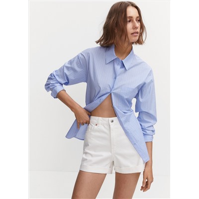 Shorts vaqueros mom-fit