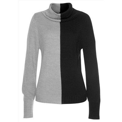 Women's color block sweater