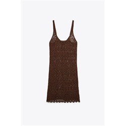 STRUCTURED KNIT MINI DRESS