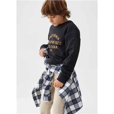 Sudadera algodón estampada -  Niño | MANGO OUTLET España