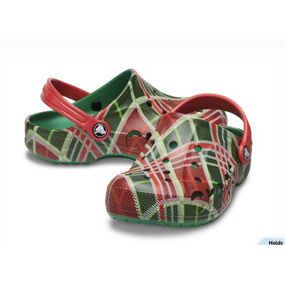Kids’ Baya Holiday Plaid Clog