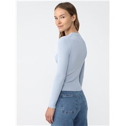 RIBBED KNIT SWEATER