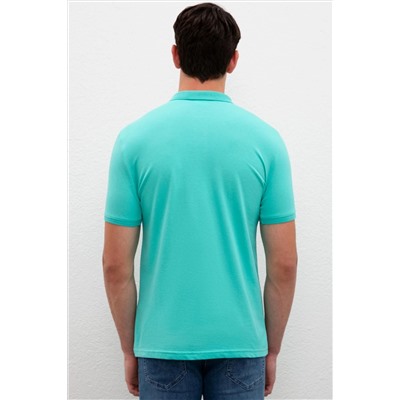 Erkek Mint Basic Polo Yaka Tişört