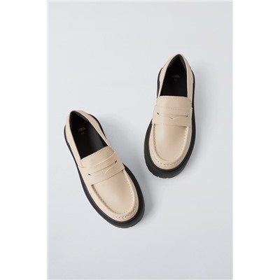 TRACK SOLE LOAFERS