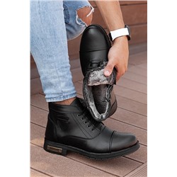 Daxtors D0401 Unisex Taban Dahil Komple Kürklü Kışlık Kar Botu 21KDAXKTND04011