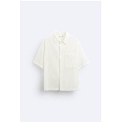 TEXTURED CROCHET SHIRT