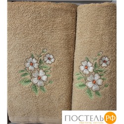 200/57.029 Набор полотенец KARTEKS 50х90/70х140 ROMANTIK 57.029 бежевый