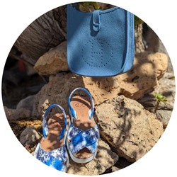 Avarca MENORQUINA 4393 azul+Ab.Zapatos PELLE Helena (310) azul АКЦИЯ