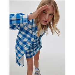 Karierte Hemdjacke