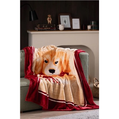 Chiot Wellsoft Polar Baskılı Tv Battaniye - Kahverengi