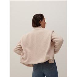 Jacke in Lammfell-Optik
