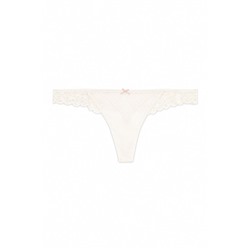 Tanga encaje cintura gris
