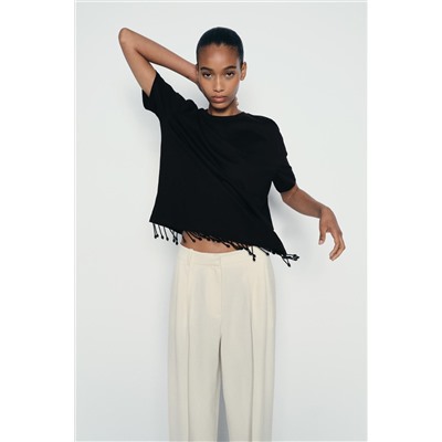 JEWEL FRINGE T-SHIRT
