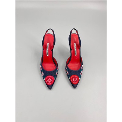 Слингбэки в ретро стиле Manolo Blahnik 🌹  Реплика 1:1