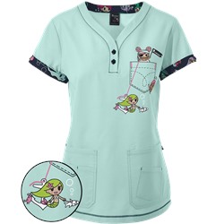koi Scrubs tokidoki Pirates And Sirens Y-Neck Top