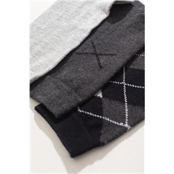 Plaid Erkek 3-lü Soket Çorap