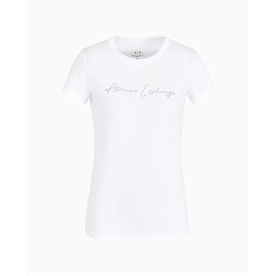 Slim fit T-shirt in stretch cotton jersey