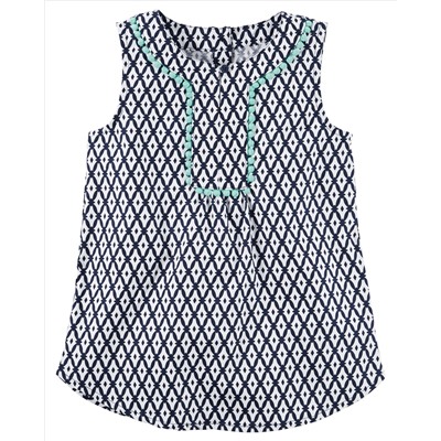 Printed Poplin Tunic