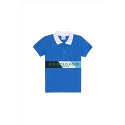 Erkek Çocuk Saks Polo Yaka Tişört