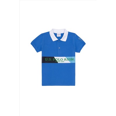 Erkek Çocuk Saks Polo Yaka Tişört
