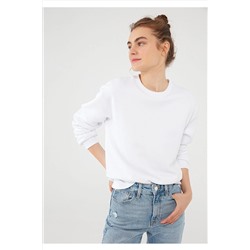 Mavi Bisiklet Yaka Beyaz Sweatshirt 8816126-620