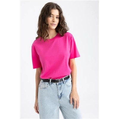 Defacto Regular Fit Bisiklet Yaka Kısa Kollu %100 Pamuk Tişört W9584AZ23SM