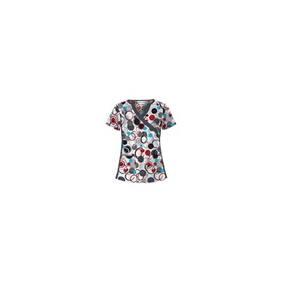 UA Round Up White Fashion Print Top