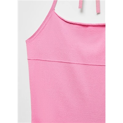 Vestido halter entallado