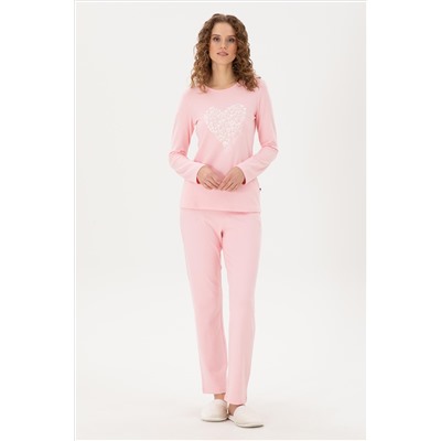 Kadın Pembe Pijama Takımı