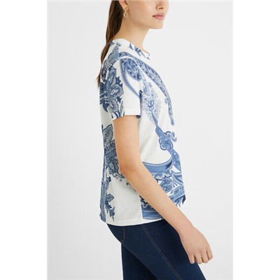 Camiseta manga corta paisley