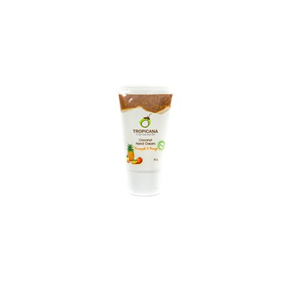 Крем для рук и ногтей на основе масла кокоса "Ананас и манго" от Tropicana 50 гр / Tropicana Coconut Hand Therapy Pineapple Mango 50g